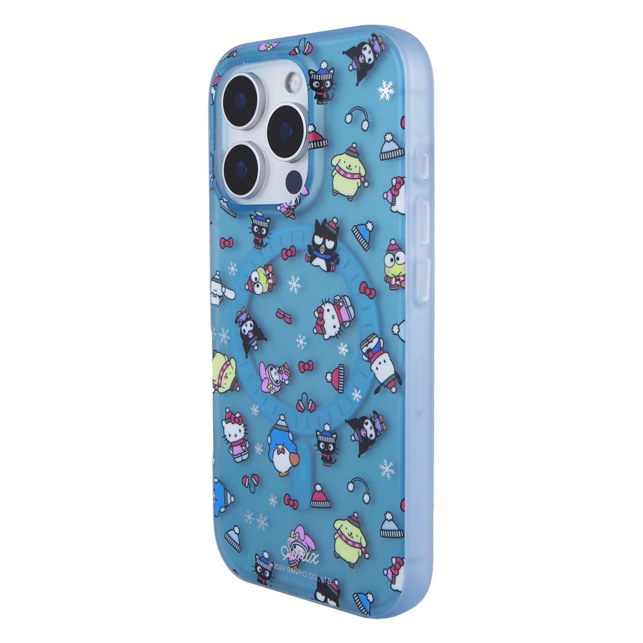 Back view of Hello Kitty iPhone case showcasing MagSafe compatibility.
