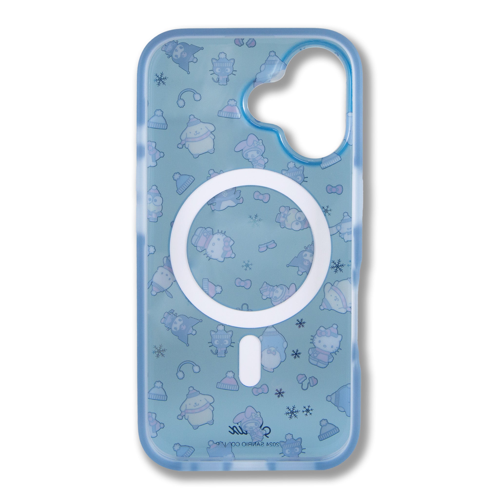 Back view of Hello Kitty iPhone case showcasing MagSafe compatibility.