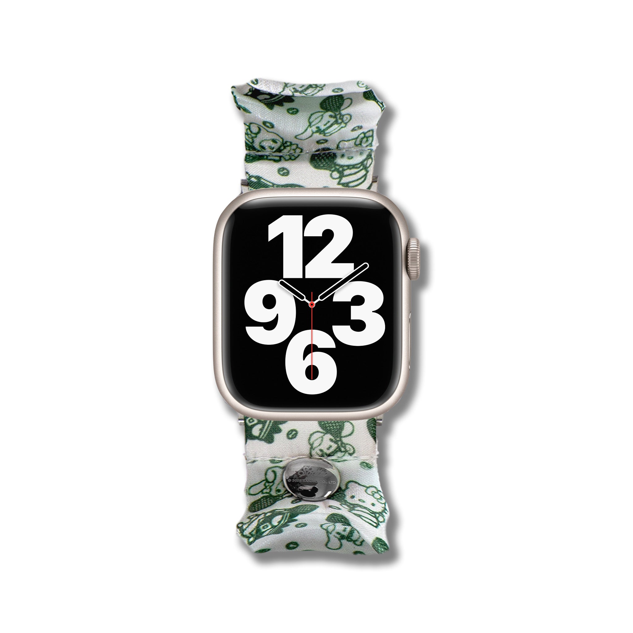 Hello Kitty Apple Watch strap styled for casual Miami weekend outfit