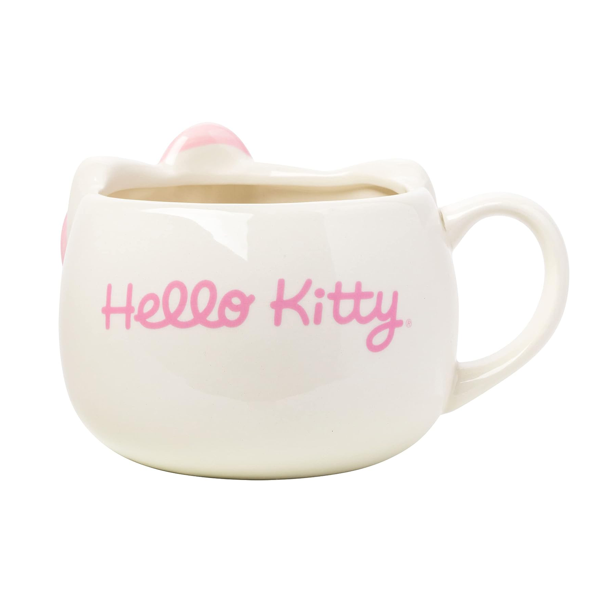 Side view of ceramic mug showing 20-oz capacity