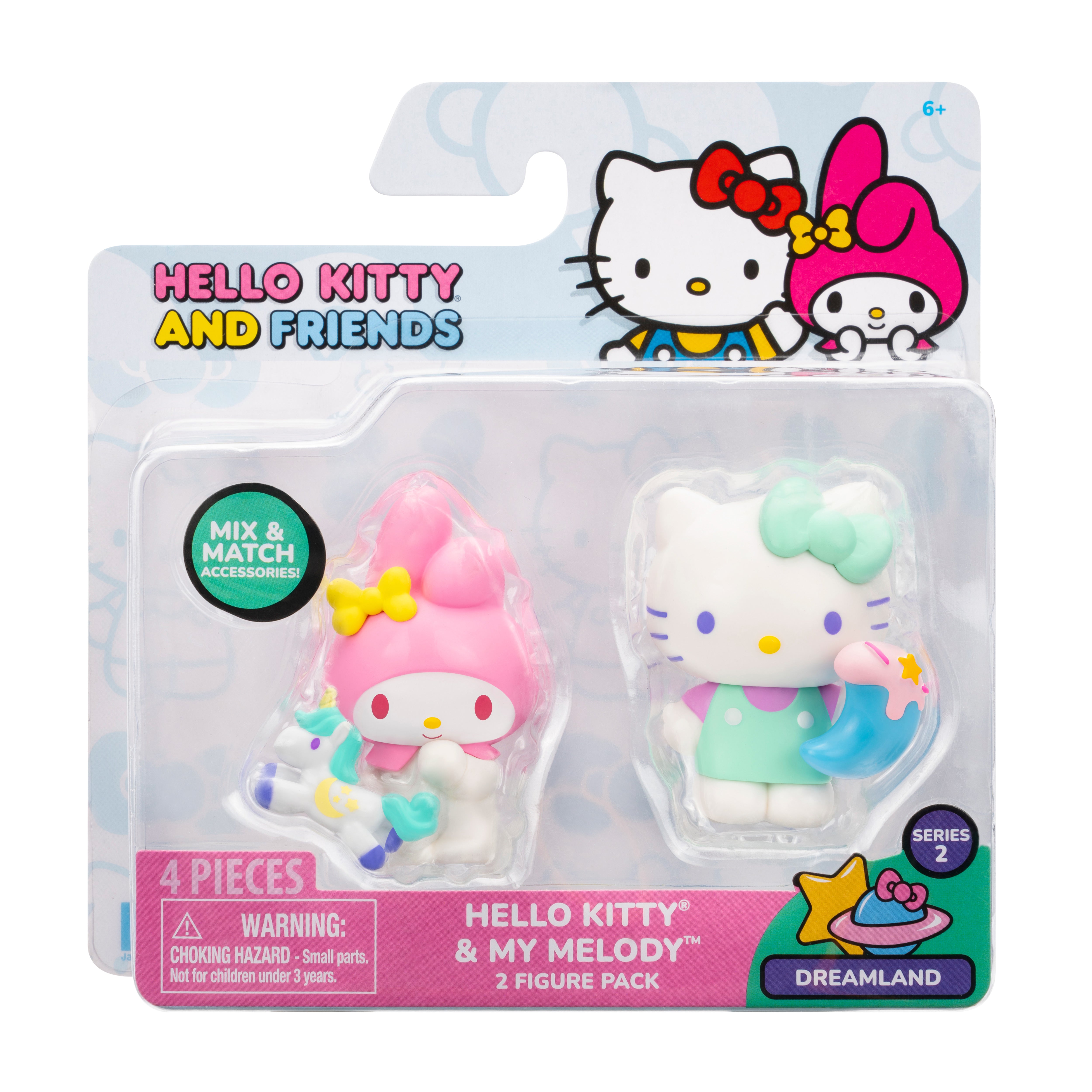 Packaging shot of the Series 2 Hello Kitty & Friends Duo Pack from the Dreamland collection