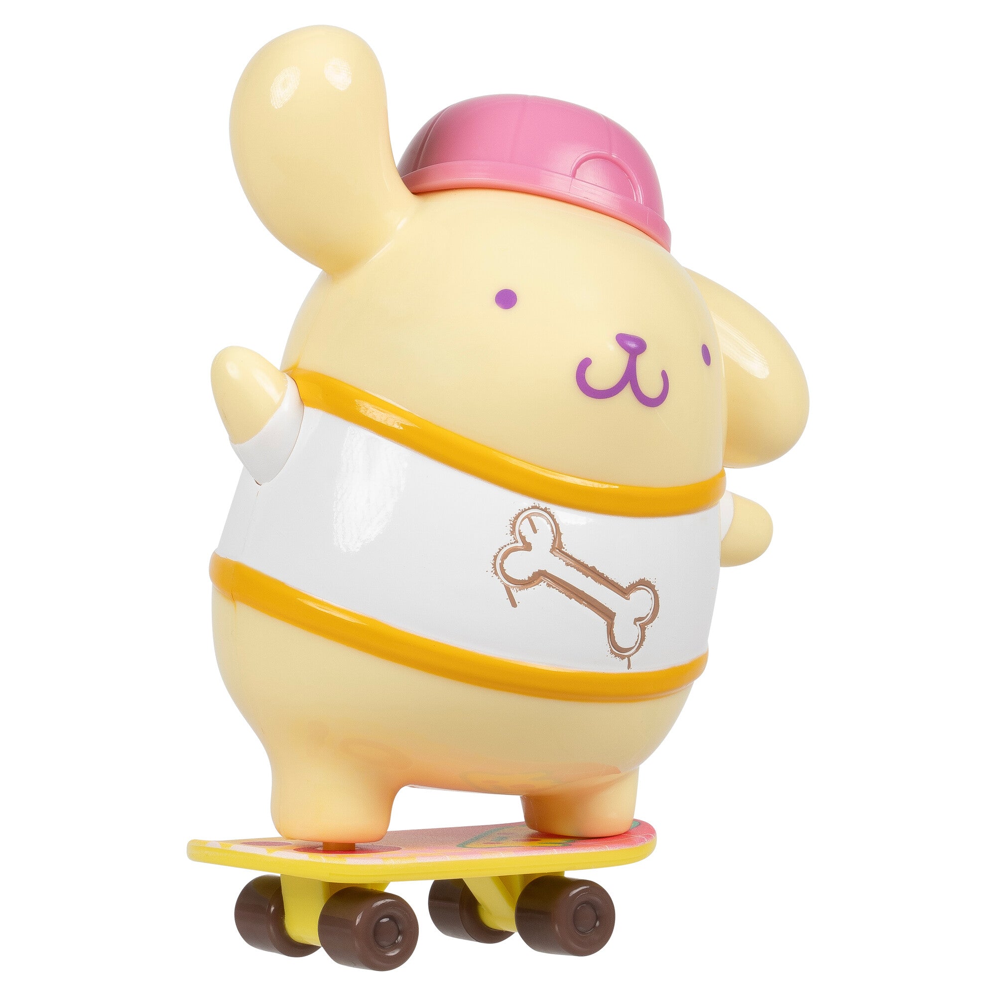 Hello Kitty 4" figure with skateboard accessory, front view
