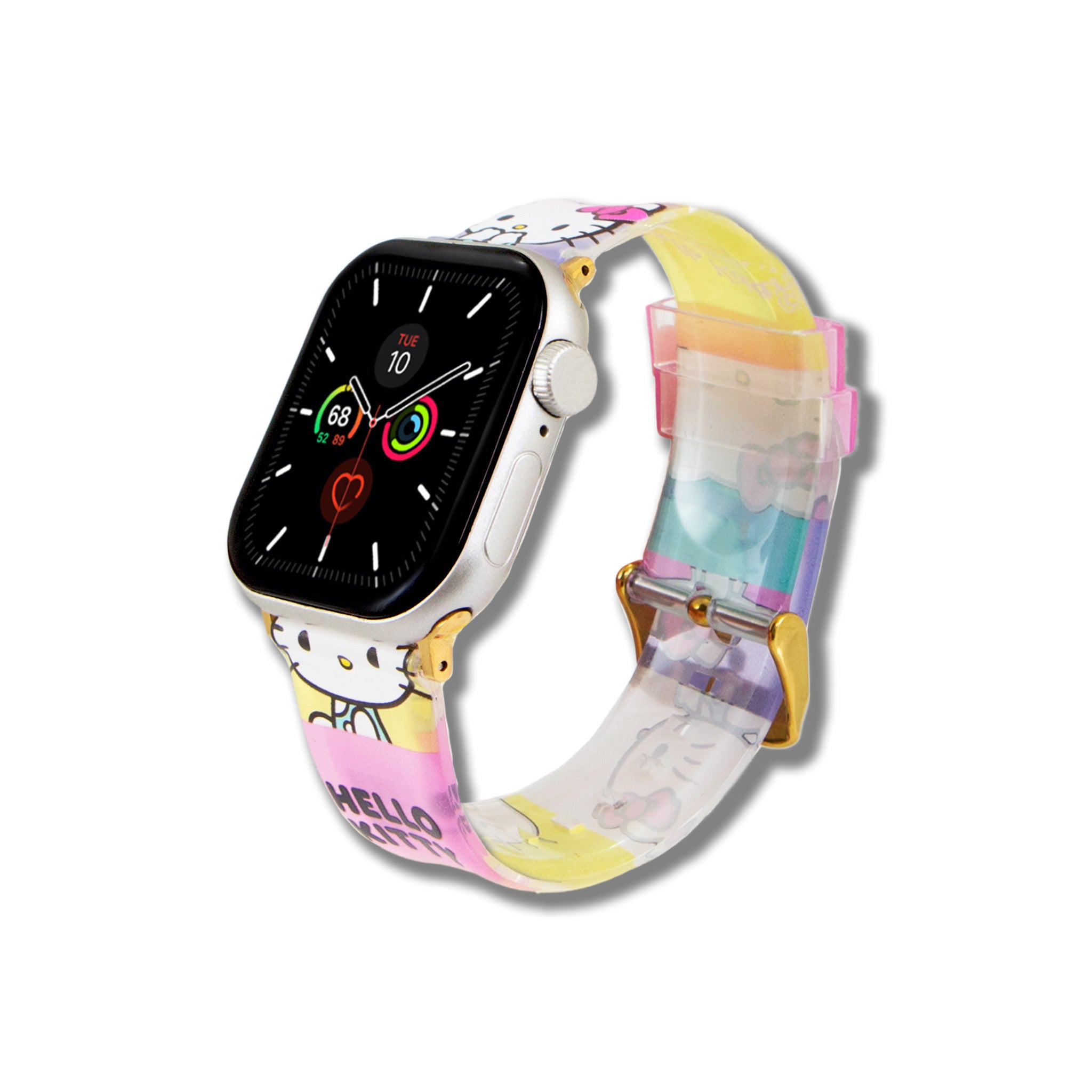 Hello Kitty x Sonix Apple Watch Strap worn by a stylish user.