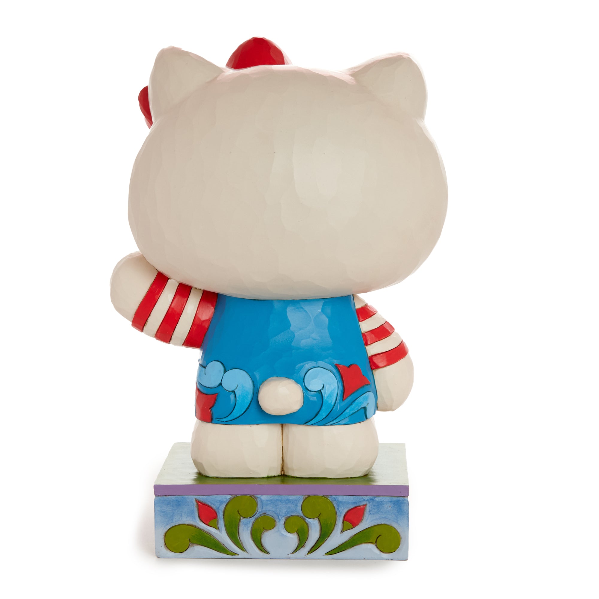 Close-up of Hello Kitty crystal figurine featuring detailed craftsmanship.