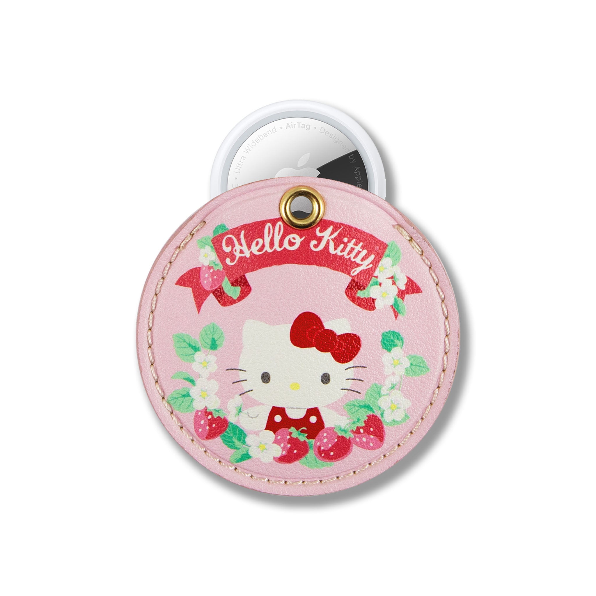 Hello Kitty Accessories keychain clipped to a canvas tote during travel