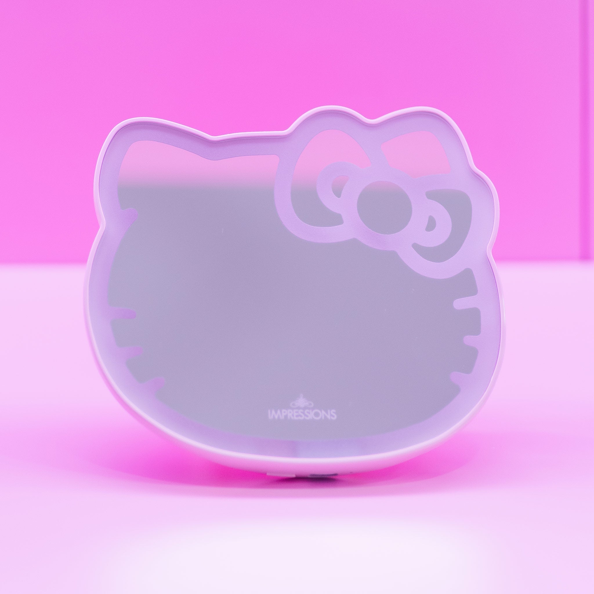 Side view of LED pocket mirror with USB-C charging port visible