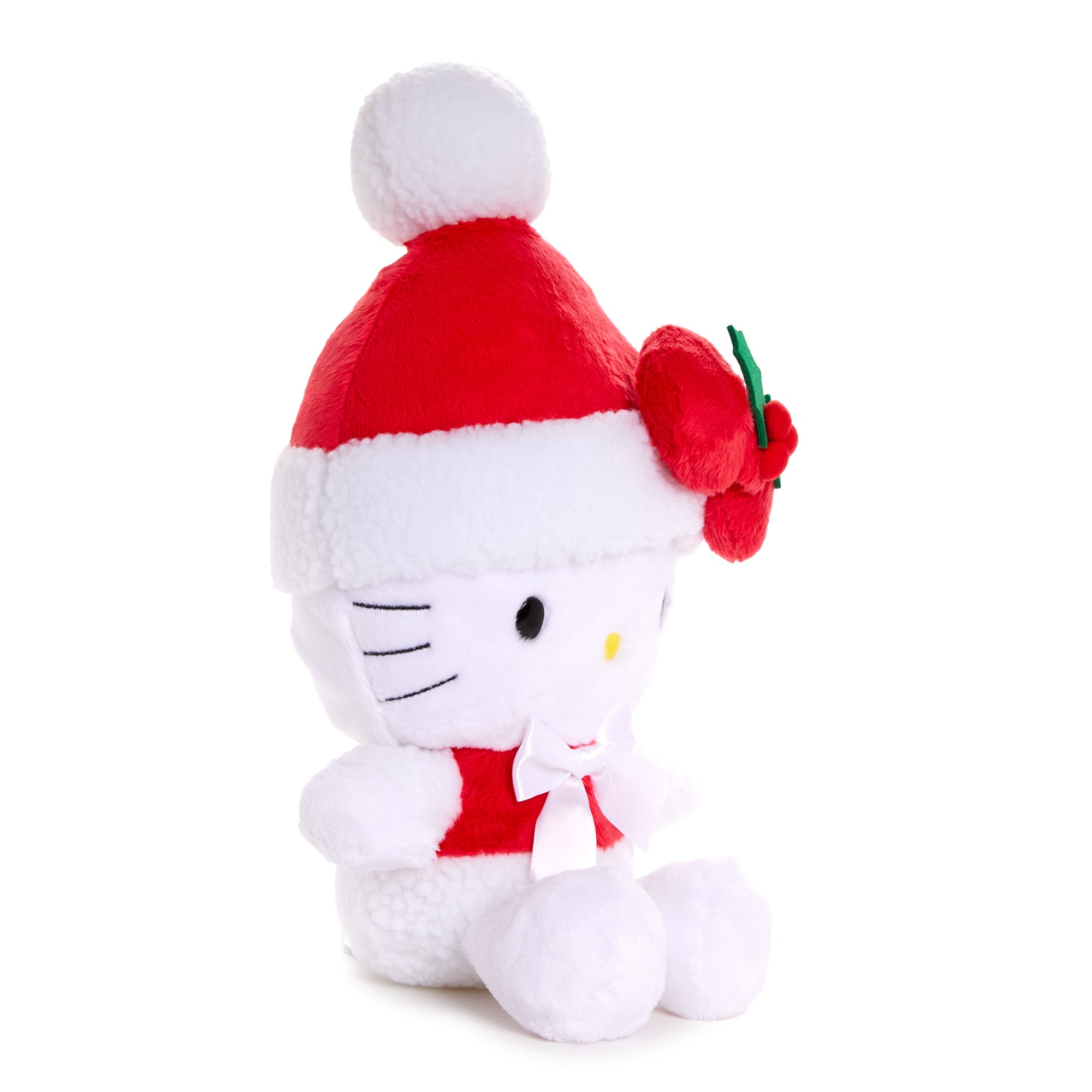 Hello Kitty holiday plush displayed alongside other festive decor