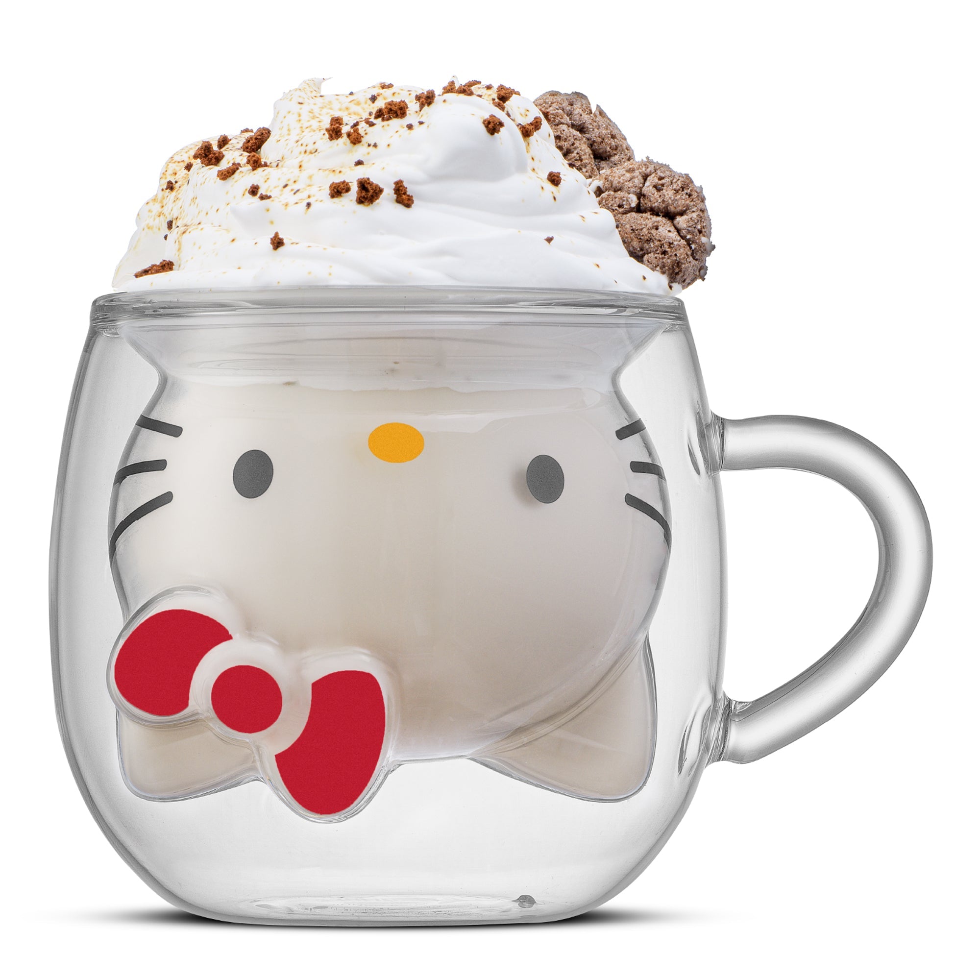 Hello Kitty 3D Double Wall Espresso Glass - Cute & Insulated Coffee Mug - Image 4