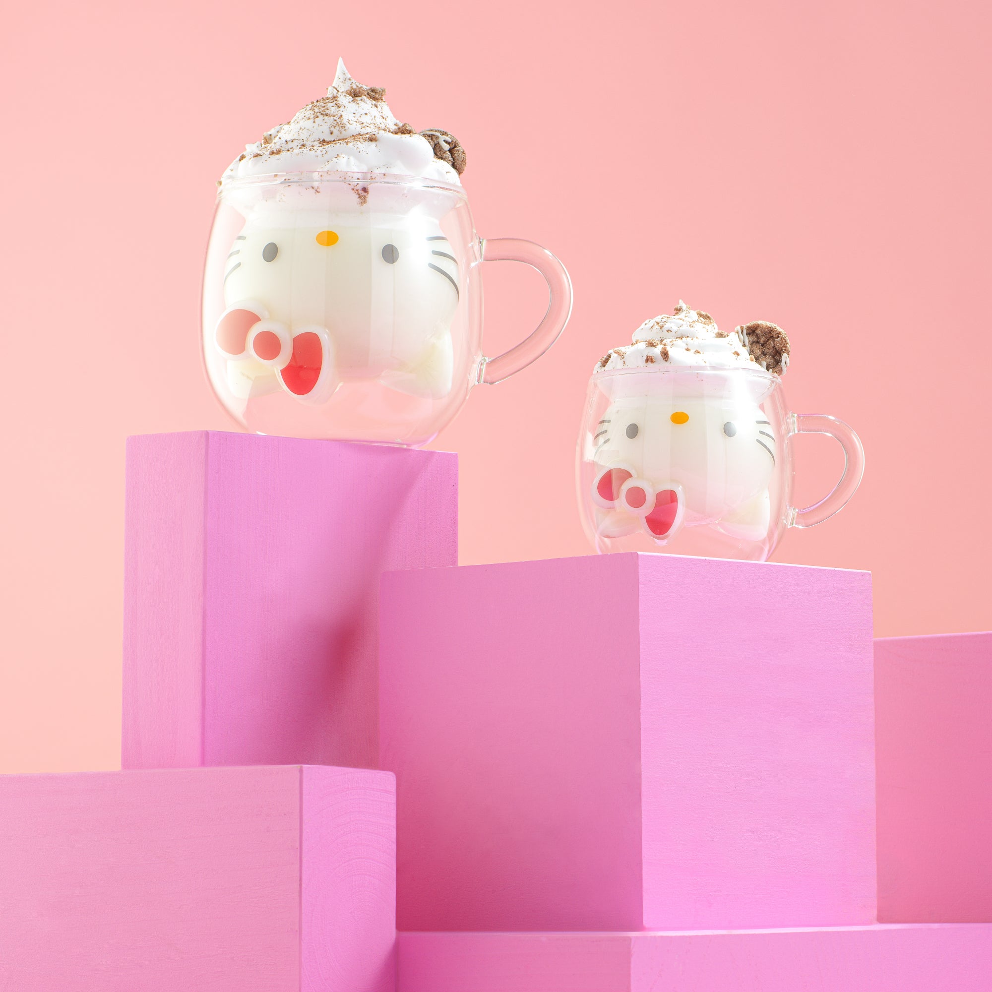 Hello Kitty 3D Double Wall Espresso Glass - Cute & Insulated Coffee Mug - Image 9
