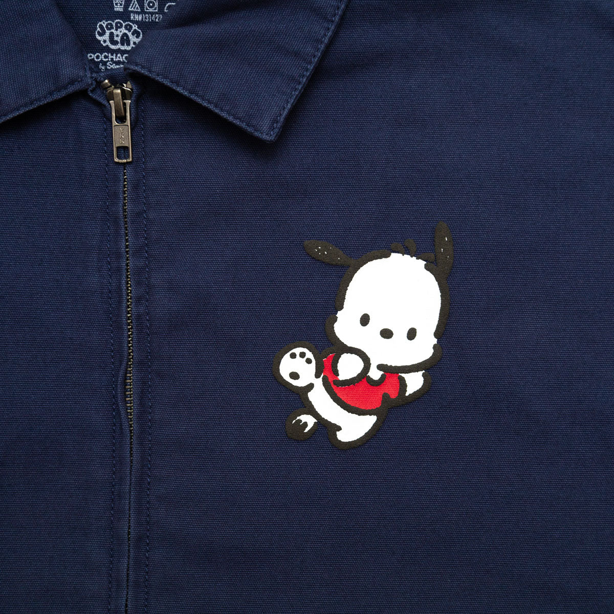 Side angle highlighting the canvas texture and slip pockets