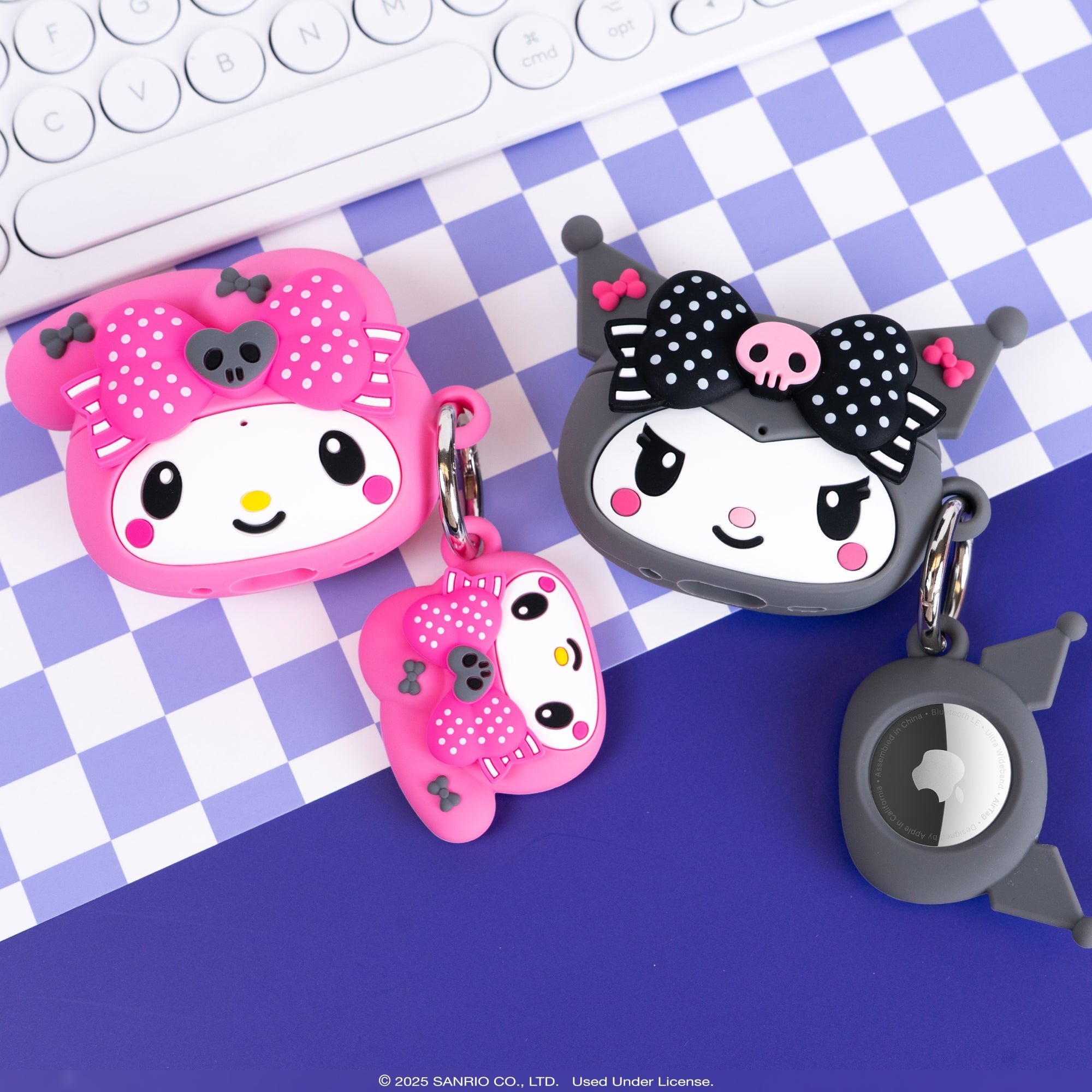 Kuromi 20th Anniversary 3D AirPods case front view