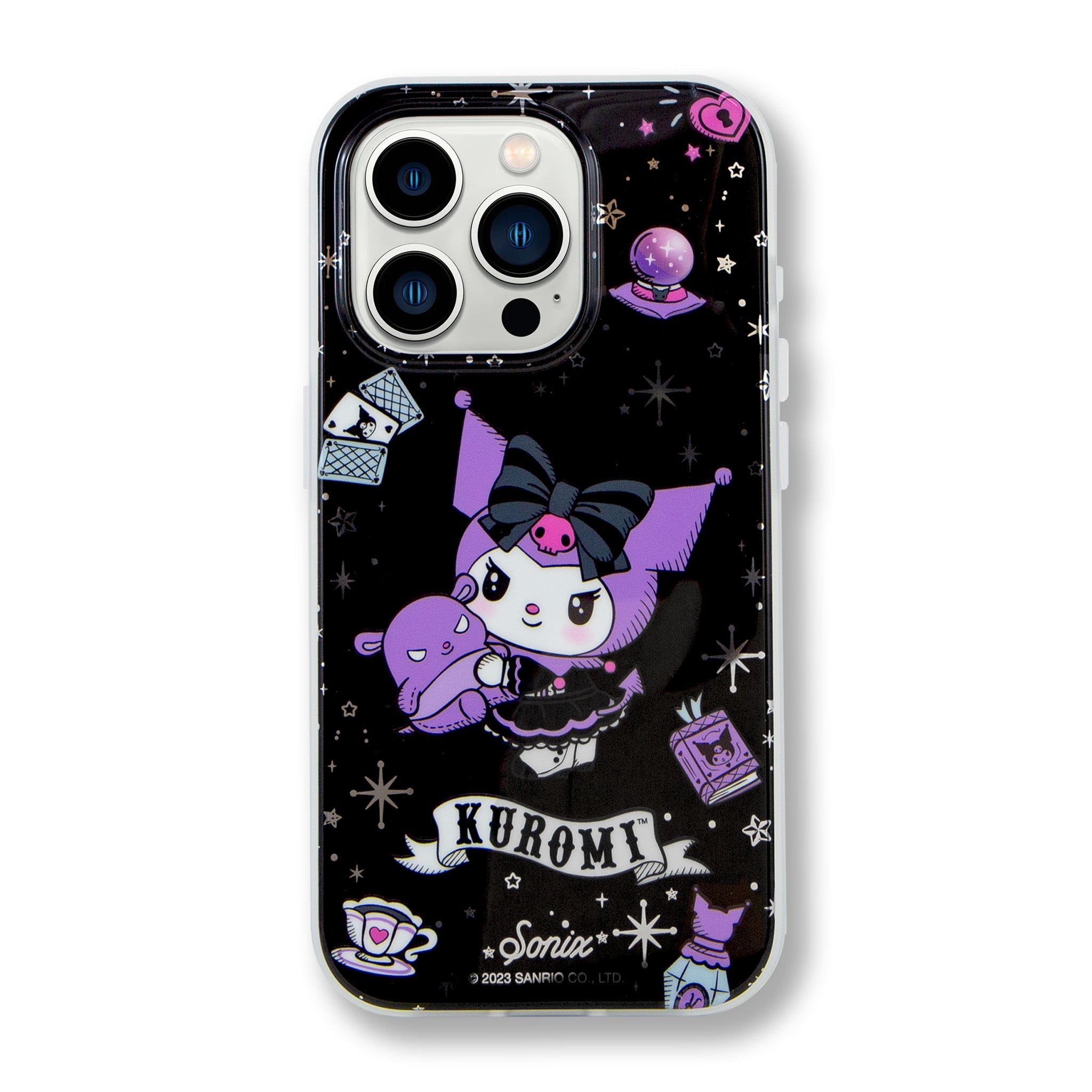 Kuromi iPhone 15 Pro Max case showcasing vibrant fortune-teller design