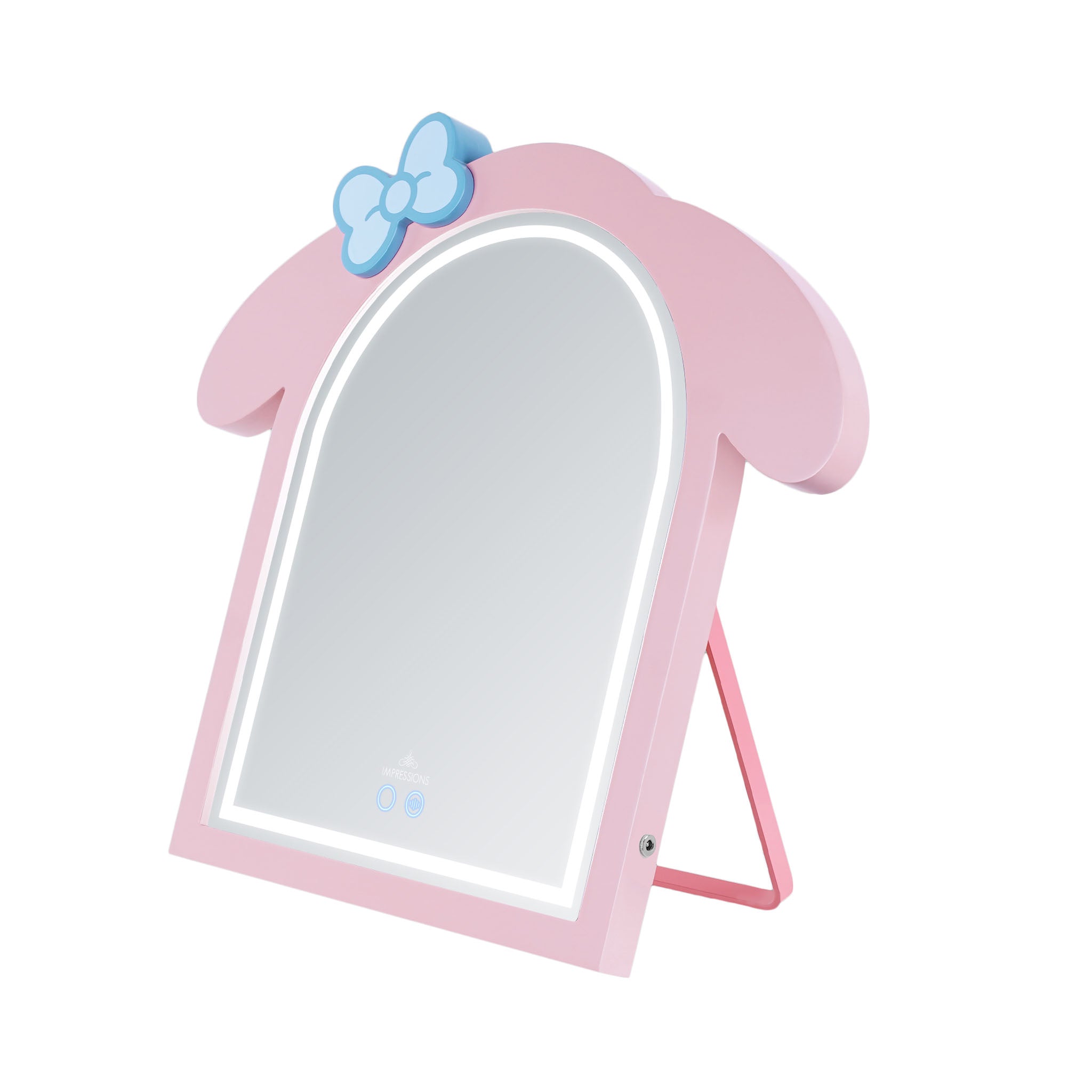 My Melody Arch RGB Tabletop Mirror with LED lights and easel stand