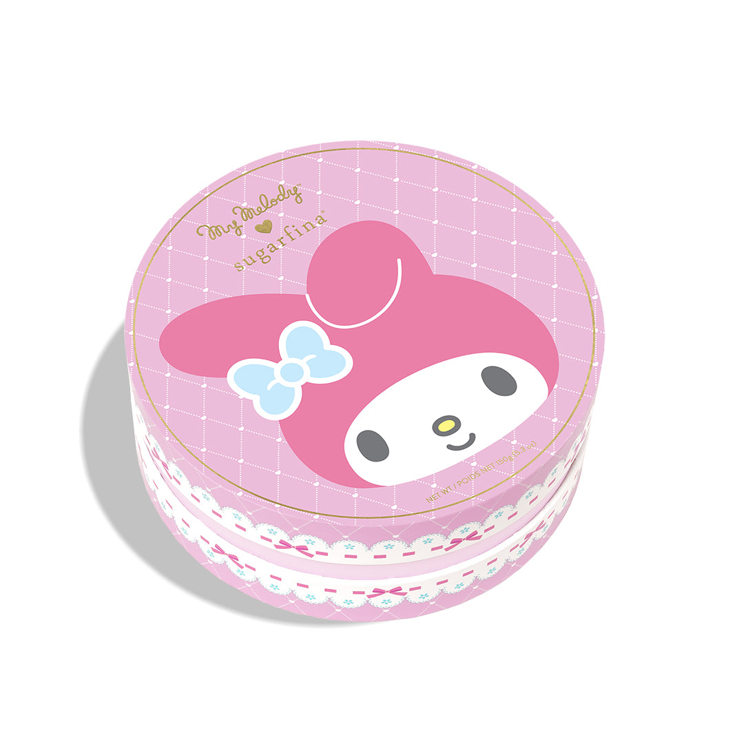 Sugarfina bento box displayed alongside anniversary party decorations
