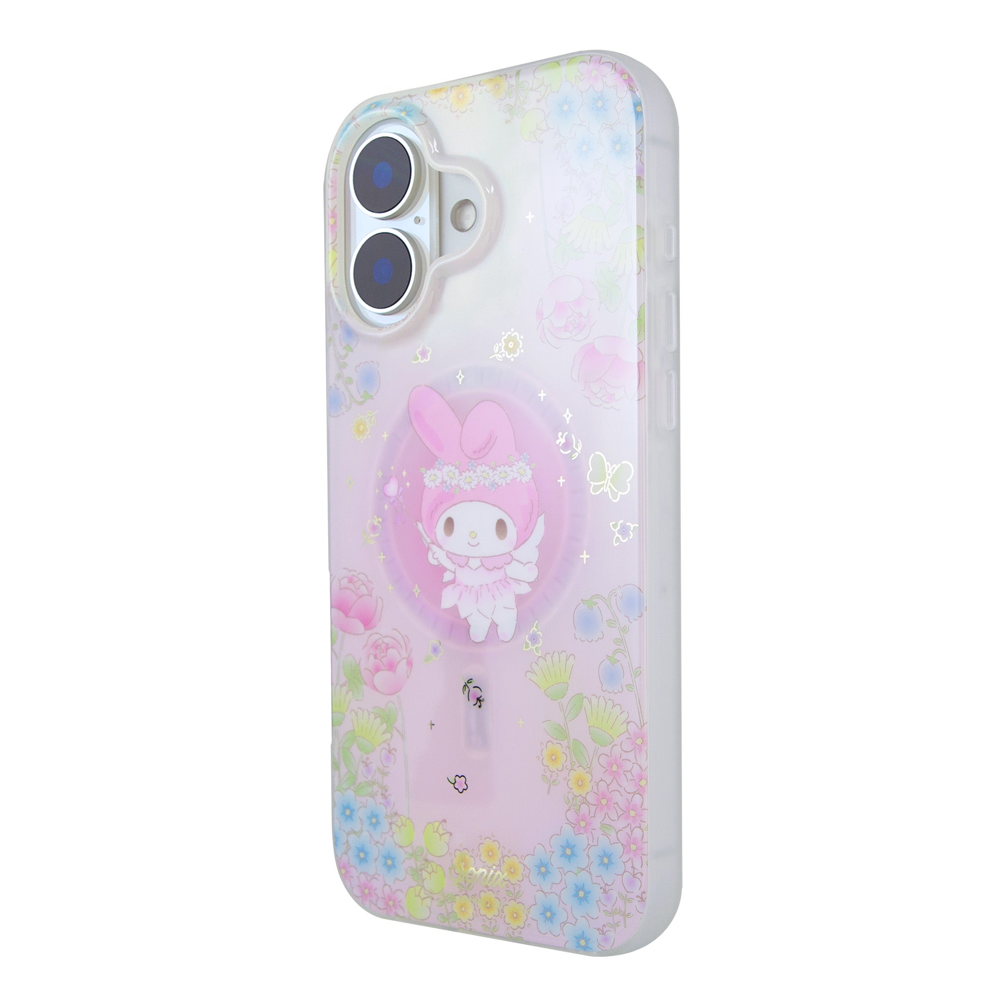 Close-up of the MagSafe compatible iPhone case featuring antimicrobial properties.
