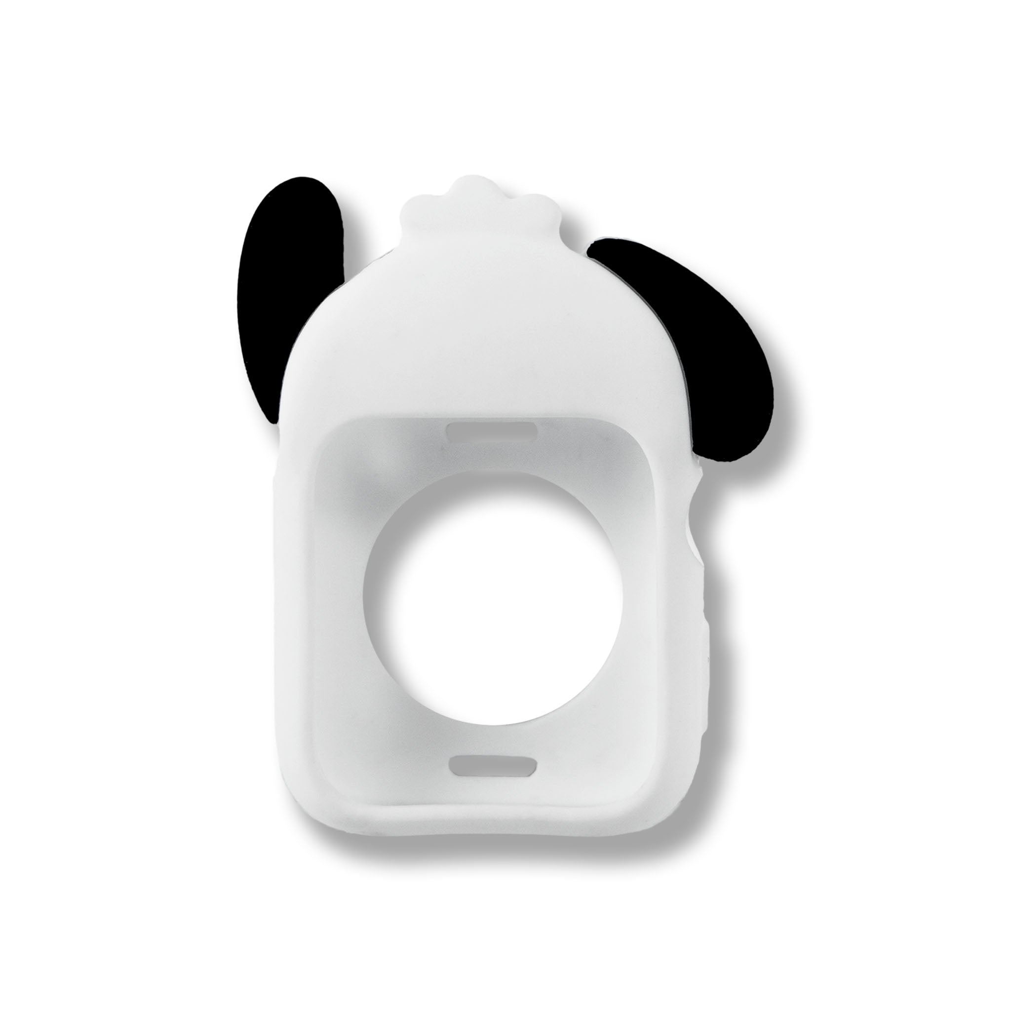 Pochacco Apple Watch bumper being put on, demonstrating its easy installation