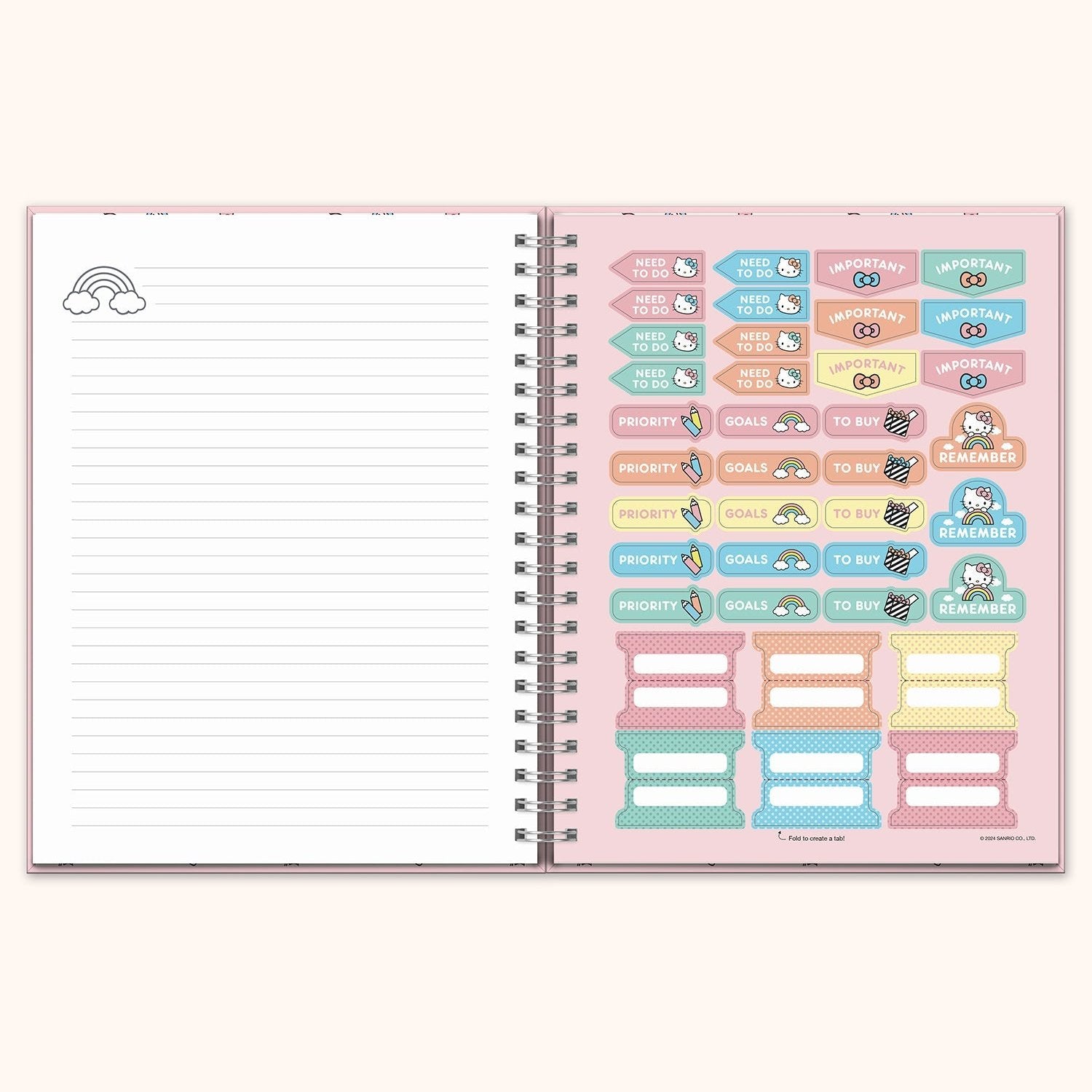 Extra-large notebook on a shelf next to planner tools and pens