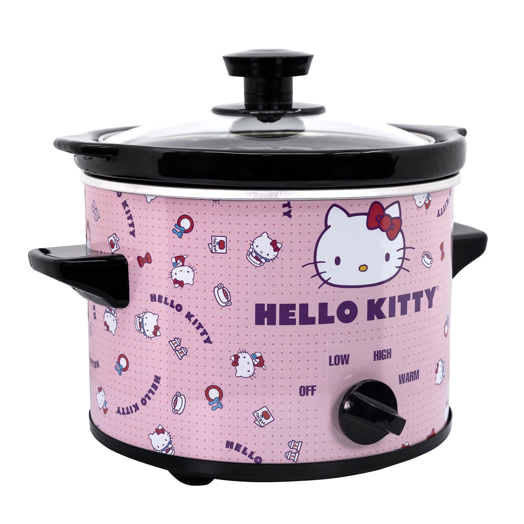 Slow cooker in use, simmering a creamy dip with a serving spoon