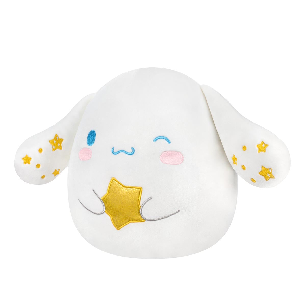 Hello Kitty Squishmallow collection featuring Cinnamoroll alongside other Sanrio characters