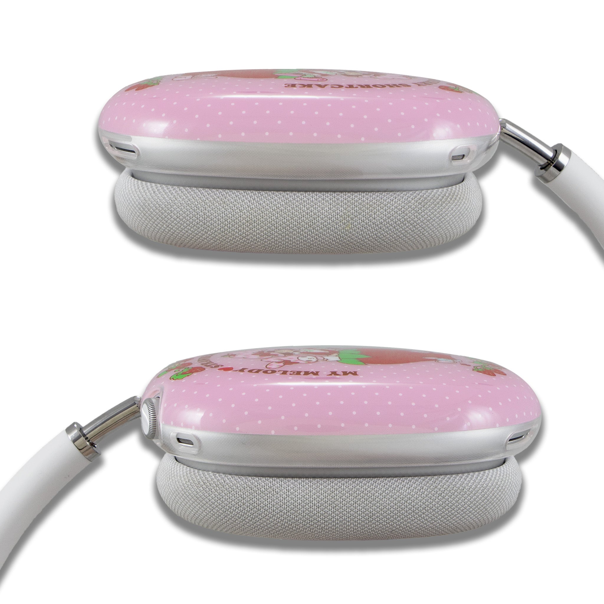 User holding airpod max smart case while commuting through Los Angeles.