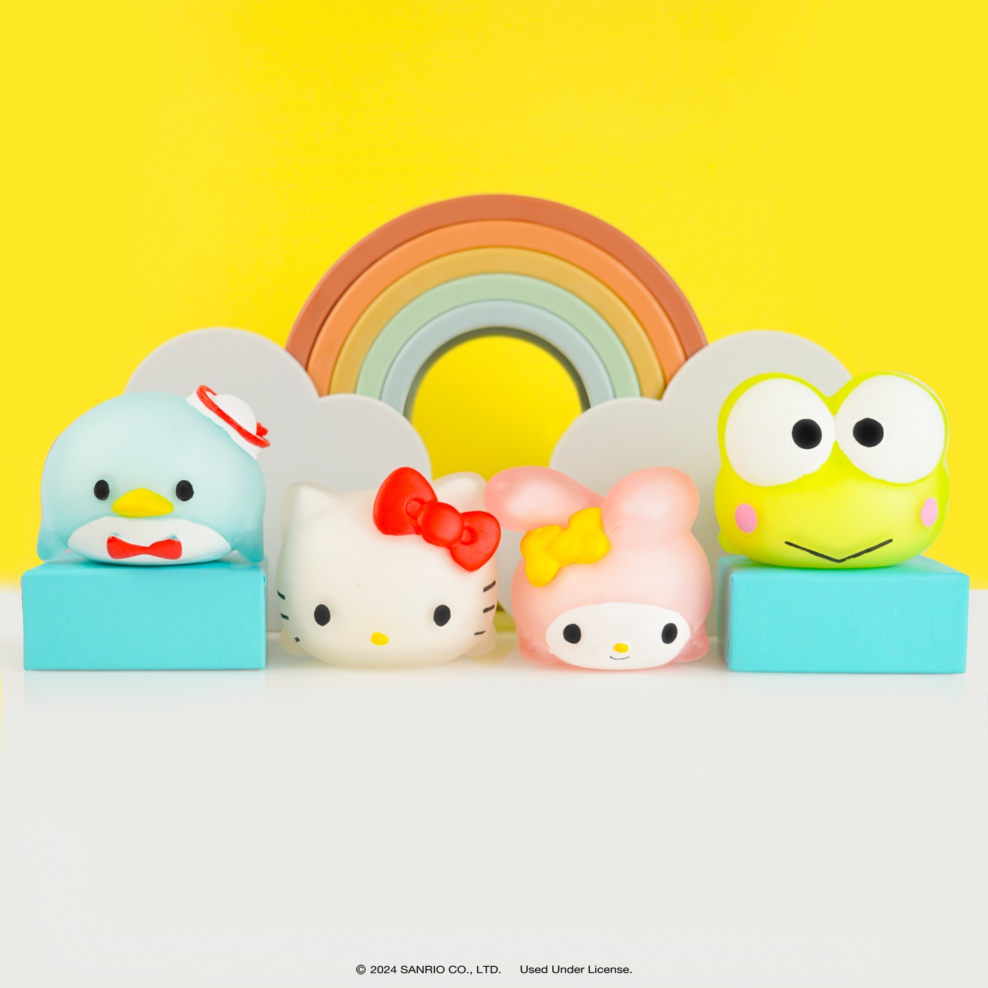 Mochi squishy toy showing the adorable faces of Hello Kitty and friends.