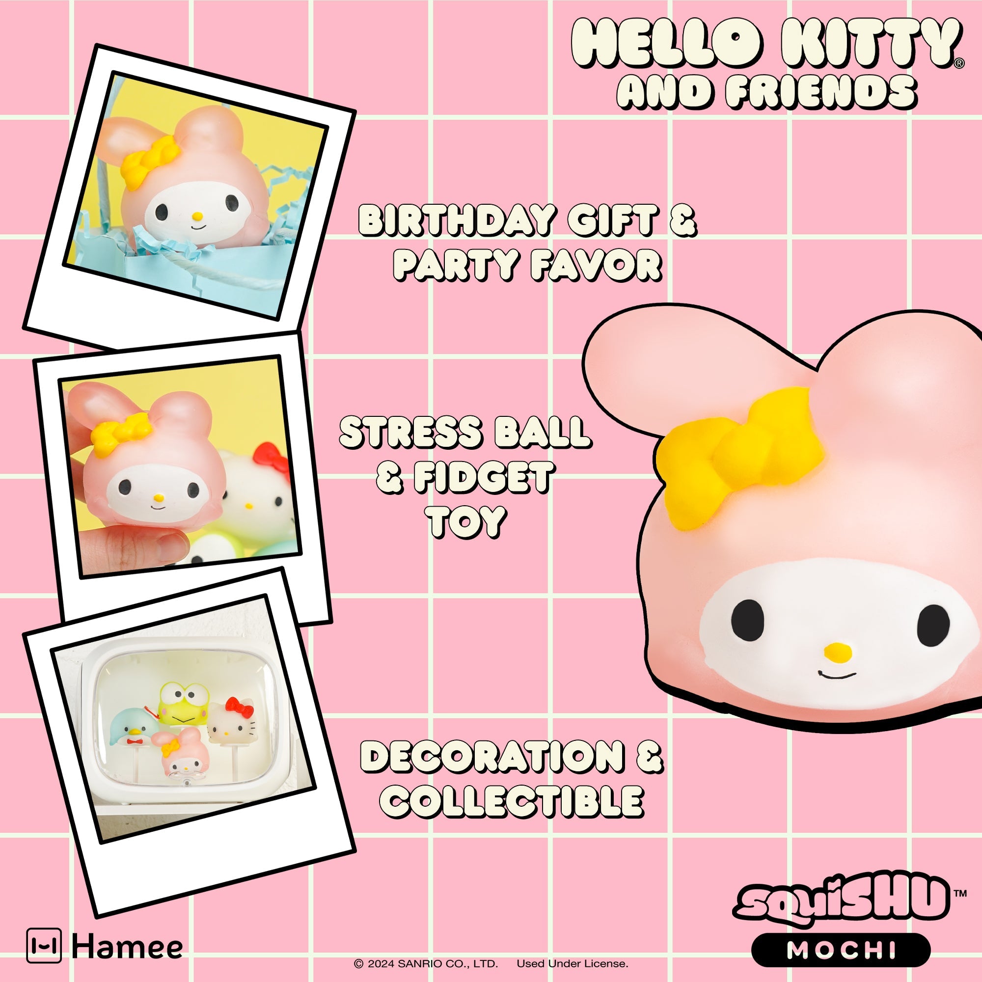 My Melody Squishy Toy with cute character face