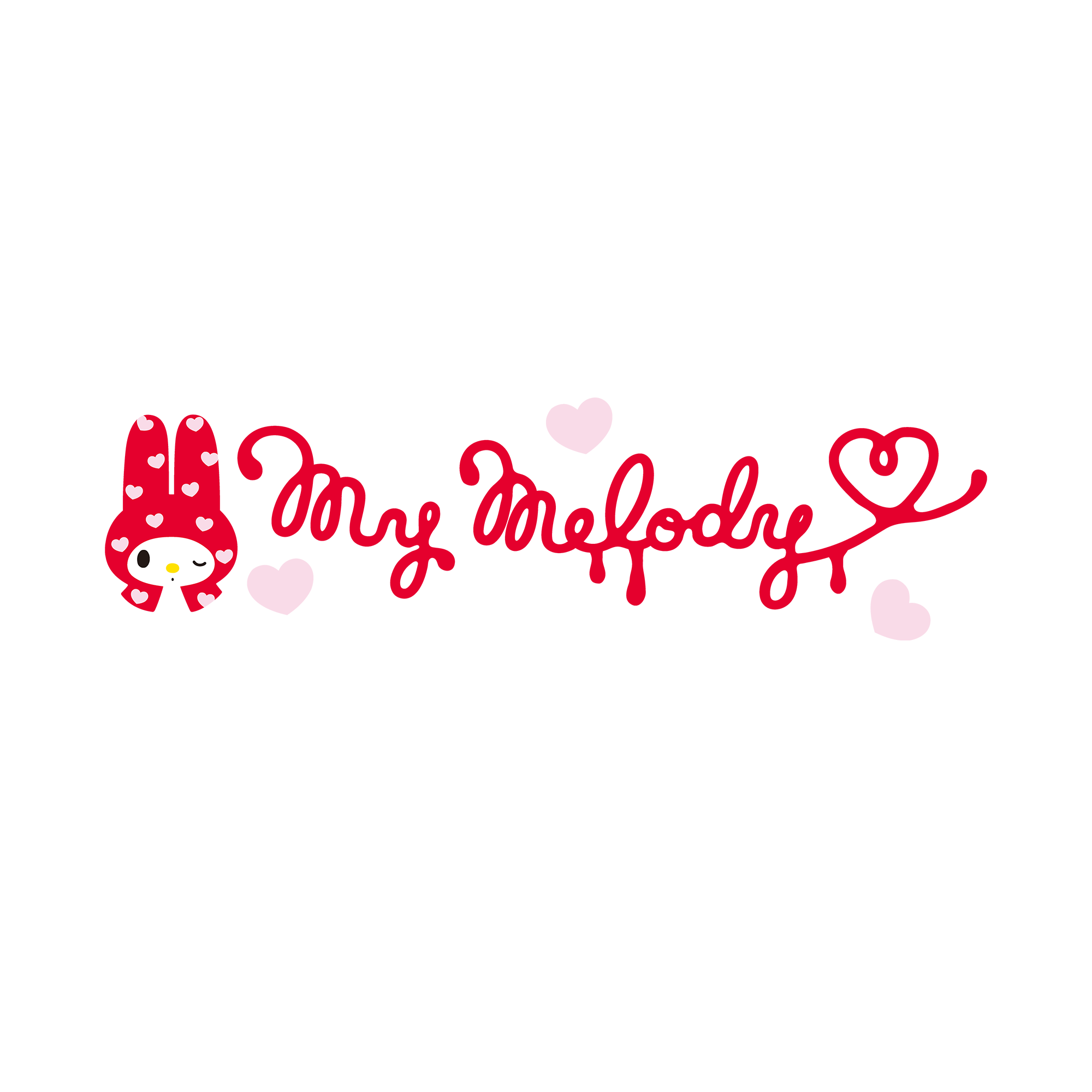Close-up of My Melody print showing vintage design details