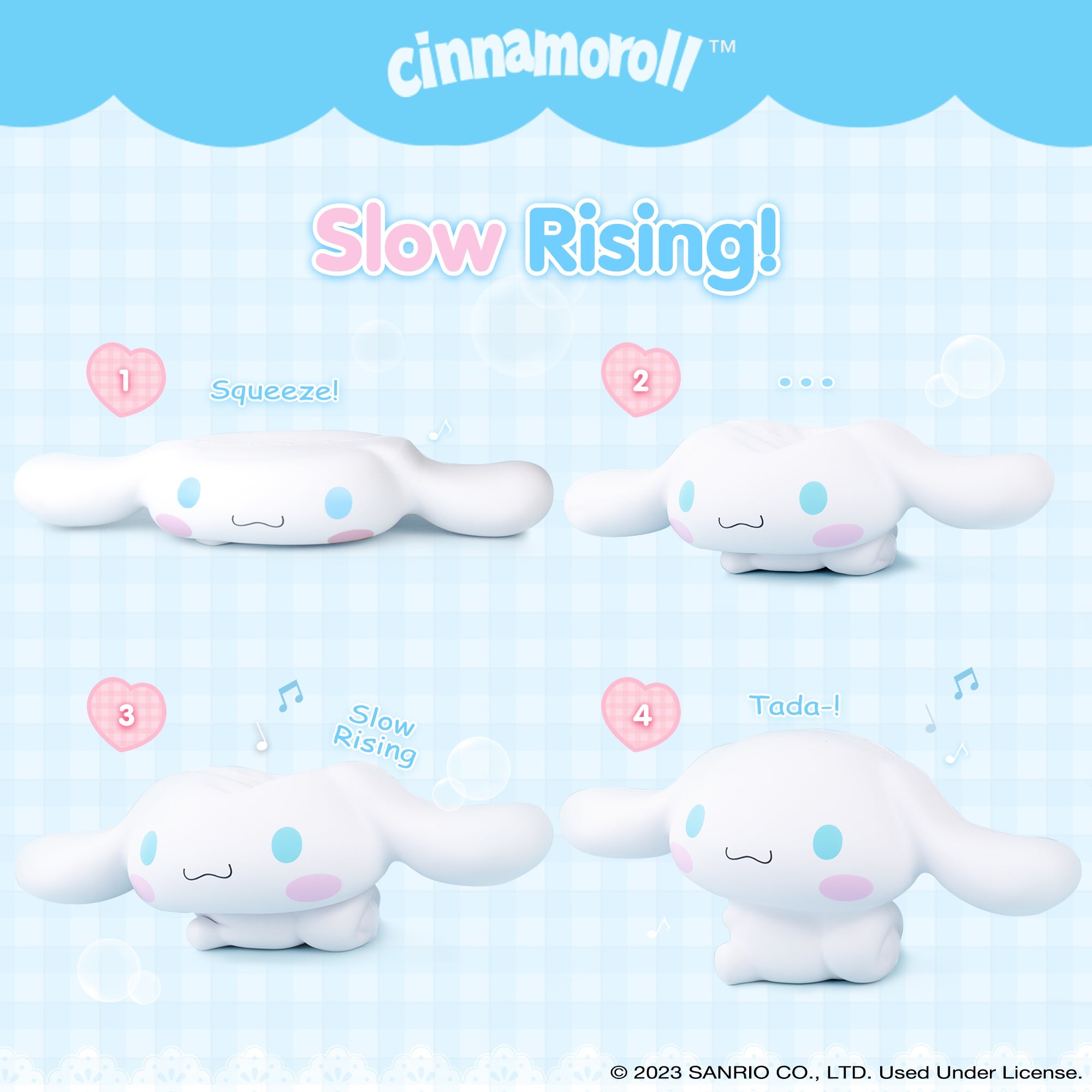 Cinnamoroll plush displayed in its cute giftable packaging