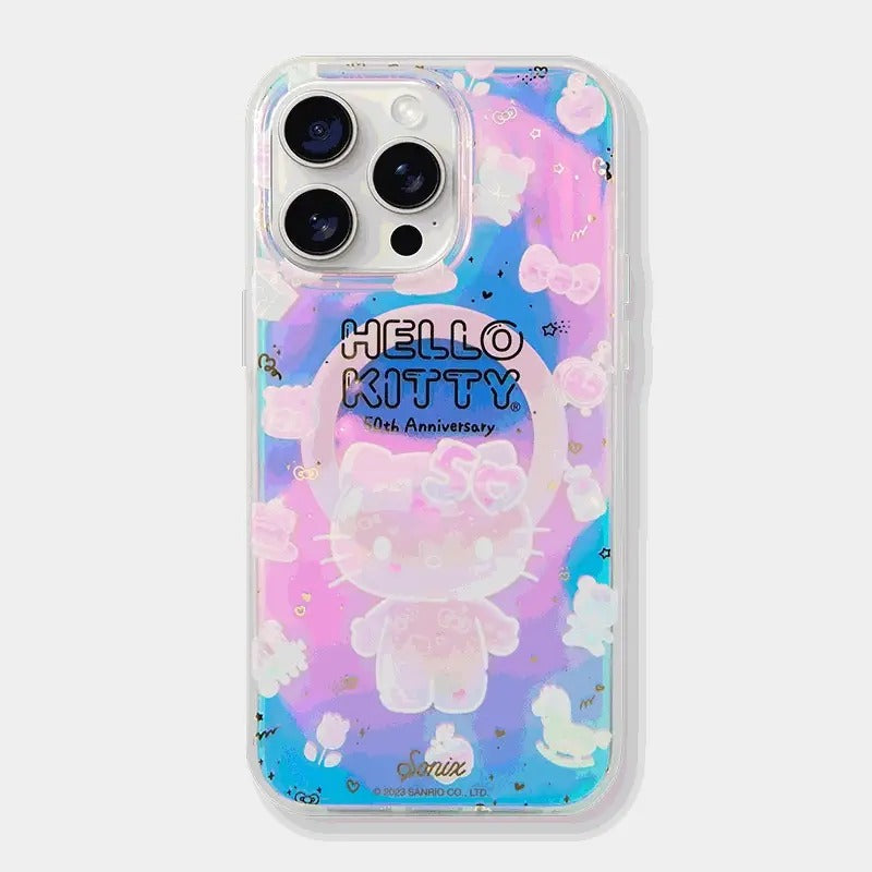 Side profile of antimicrobial Hello Kitty case with MagSafe® compatibility