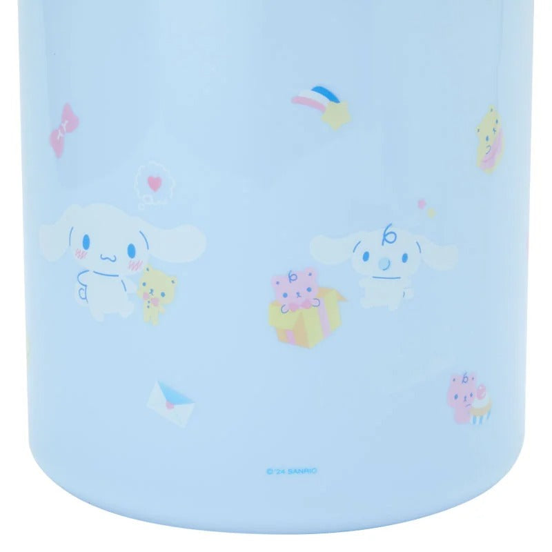 Close-up of the Cinamoroll trash bins all-over print base