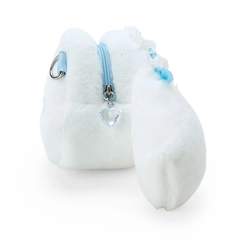 Interior shot showing the internal pocket and plush material of the crossbody bag