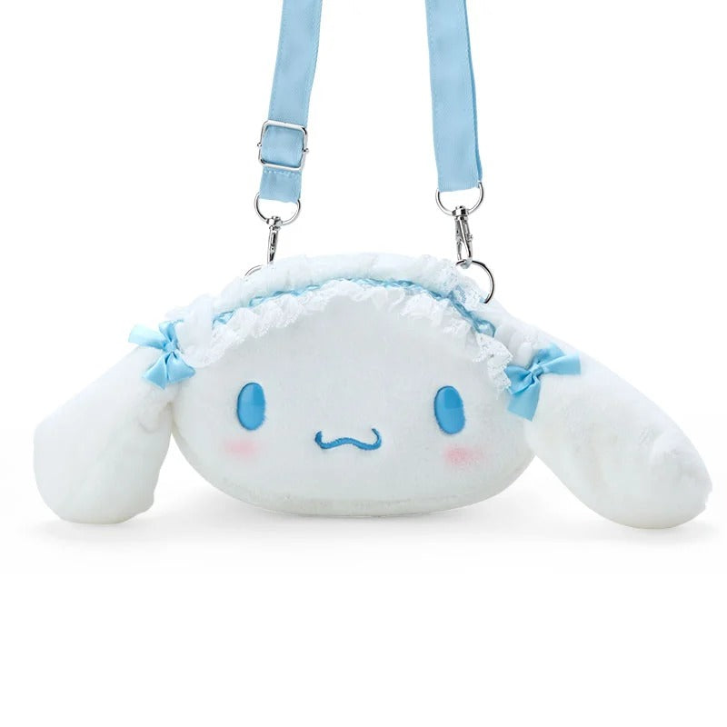 Interior shot showing the internal pocket and plush material of the crossbody bag