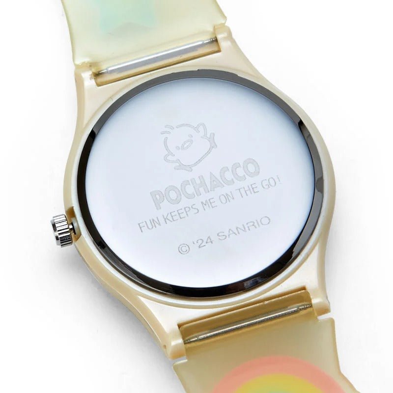 Michele Jelly Bean watch with Sanrio Hello Kitty on a colorful jelly strap