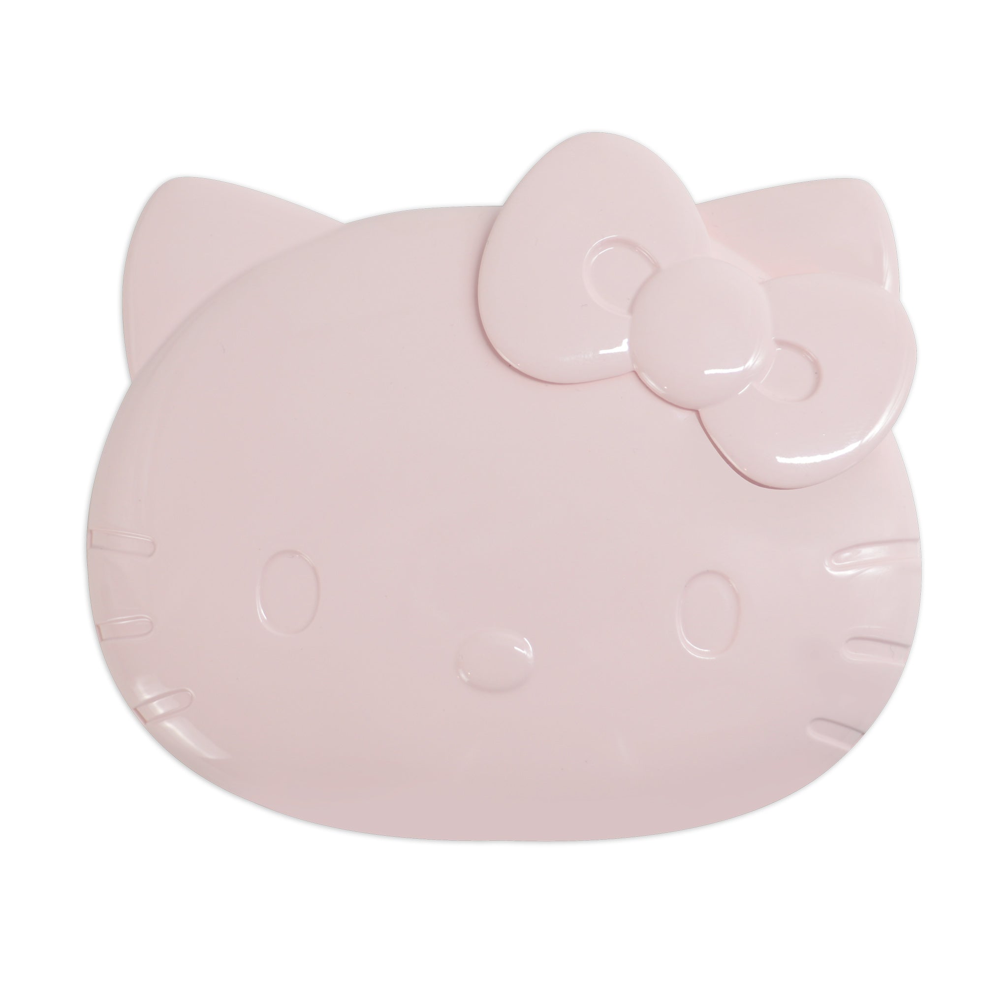 Front view of Hello Kitty LED compact mirror showing the kawaii design and illuminated mirror