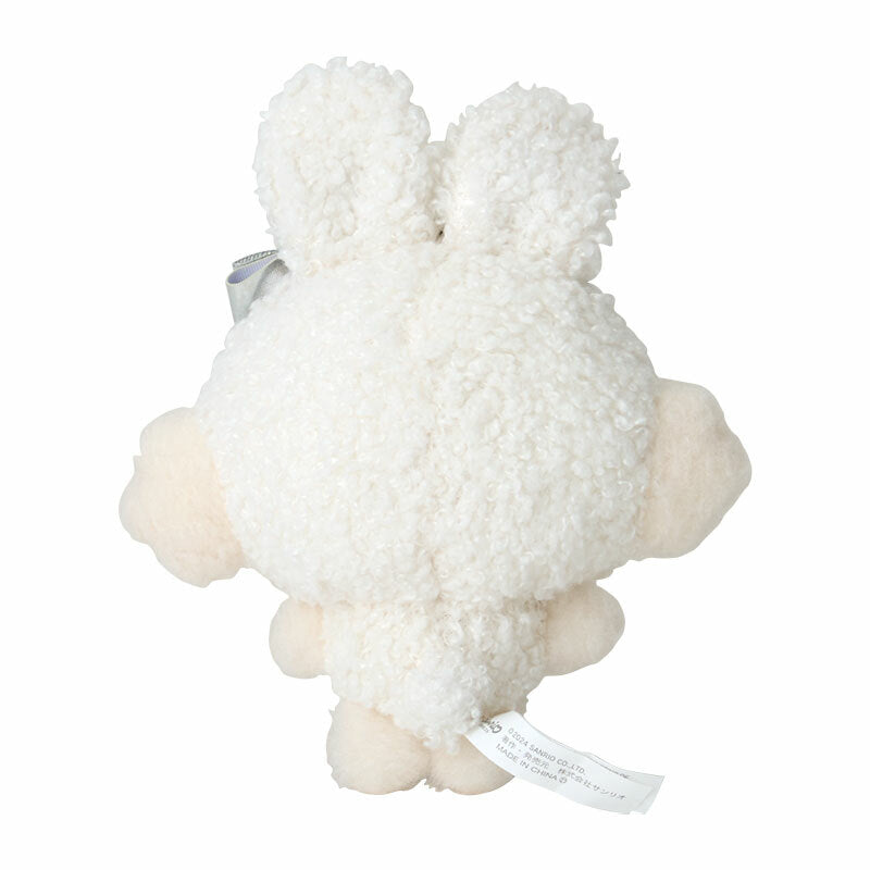 Sanrio plush bunny charm with burled texture and embroidered eyes