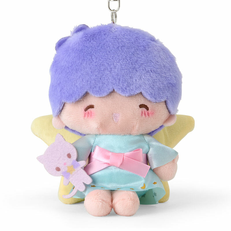 Close-up of Kiki plush keychain with clasp, perfect for decoration.