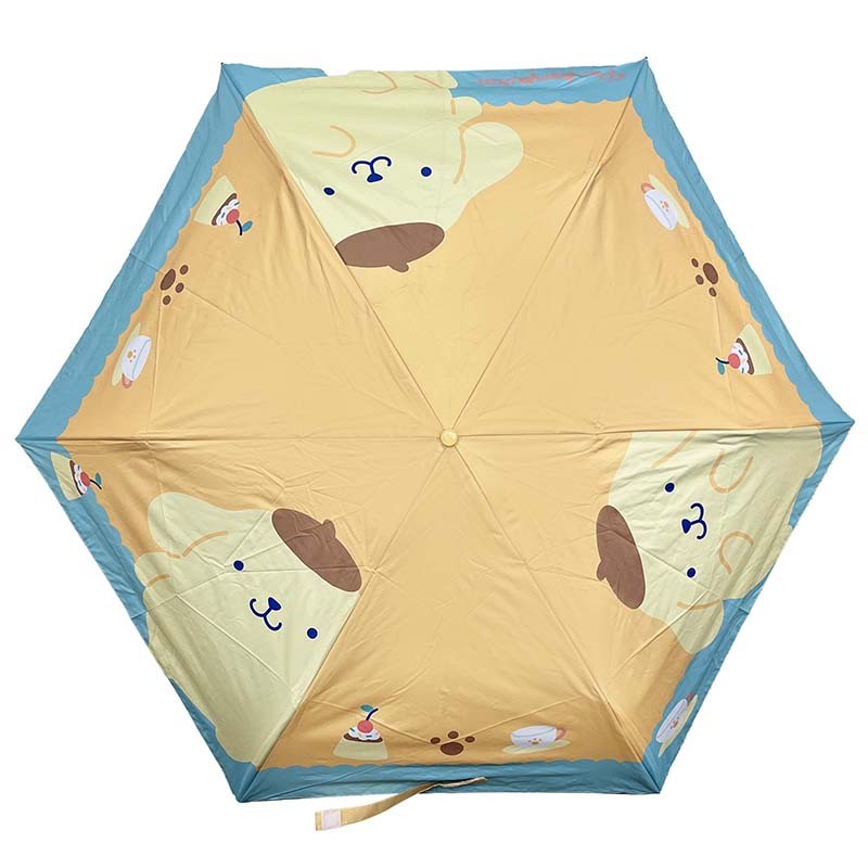 Top-down angle showing the sweet treats design across all six panels.