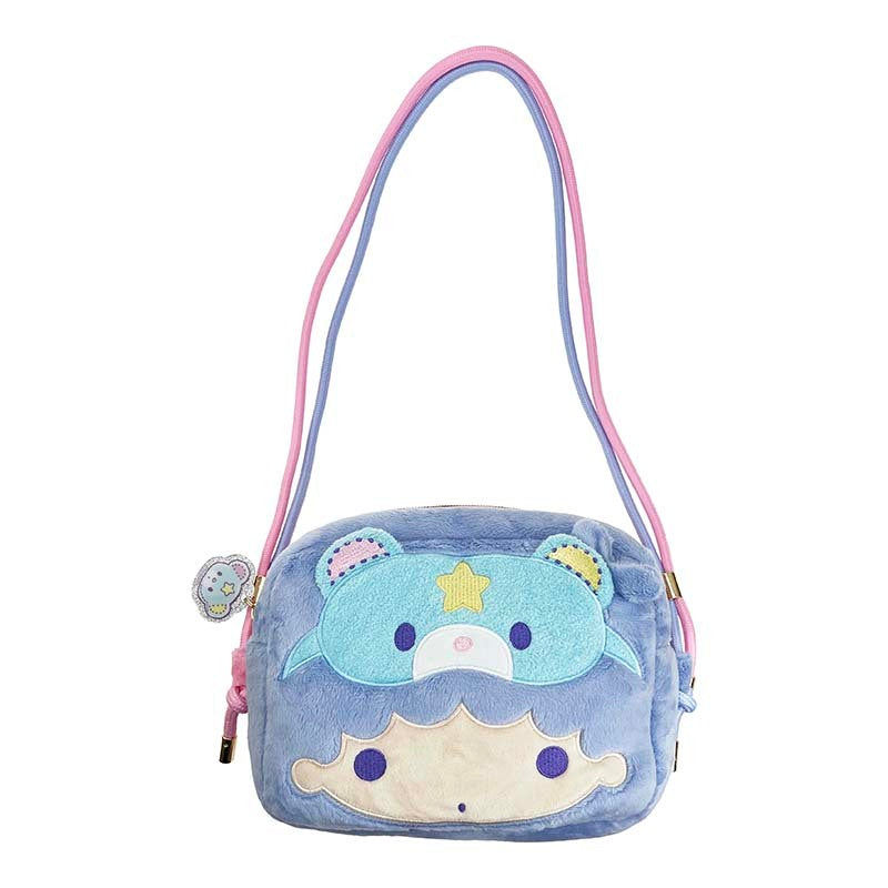 LittleTwinStars Shoulder Bag front view with Kiki and Lala design