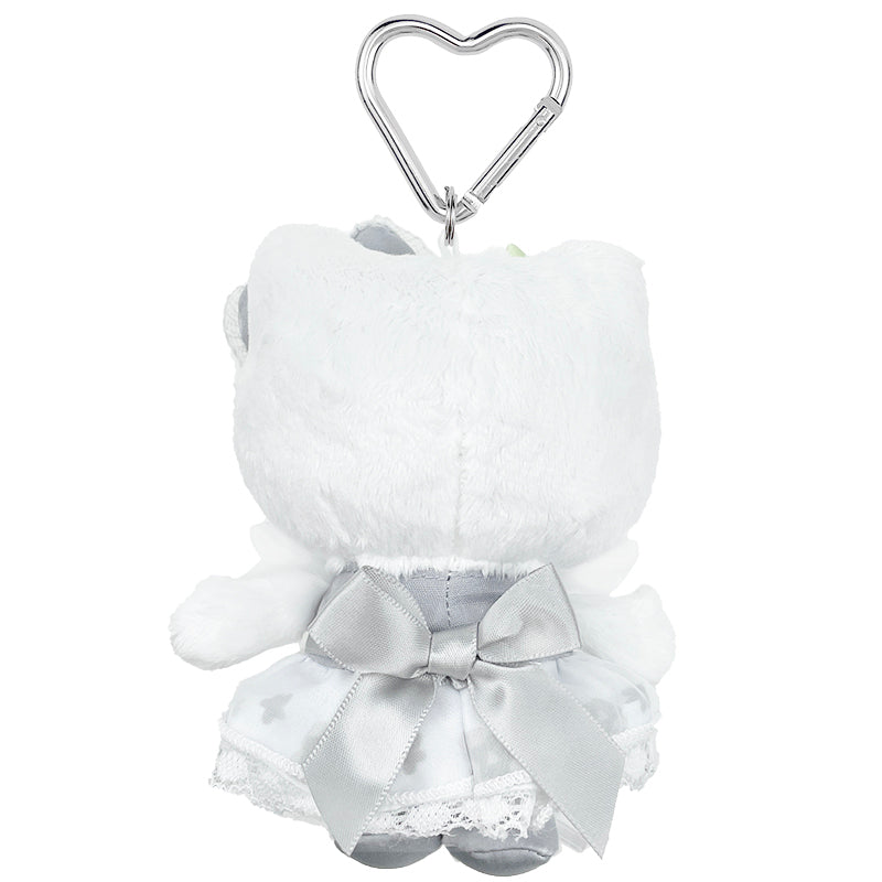 Close-up of Hello Kittys hand-painted cheeks and embroidered details