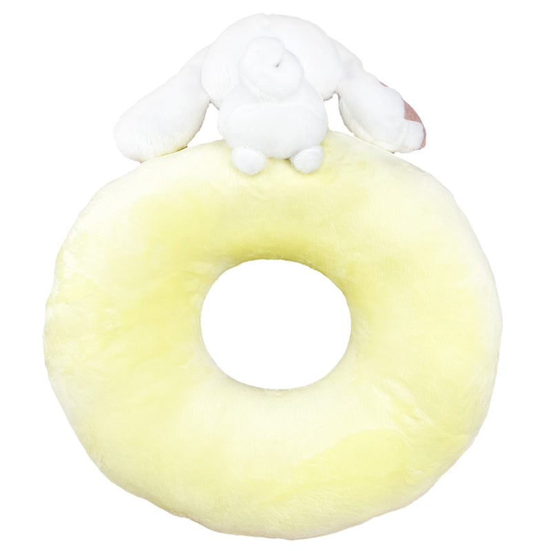 Close-up of Sanrio Cinnamoroll plush toy’s sprinkles accents