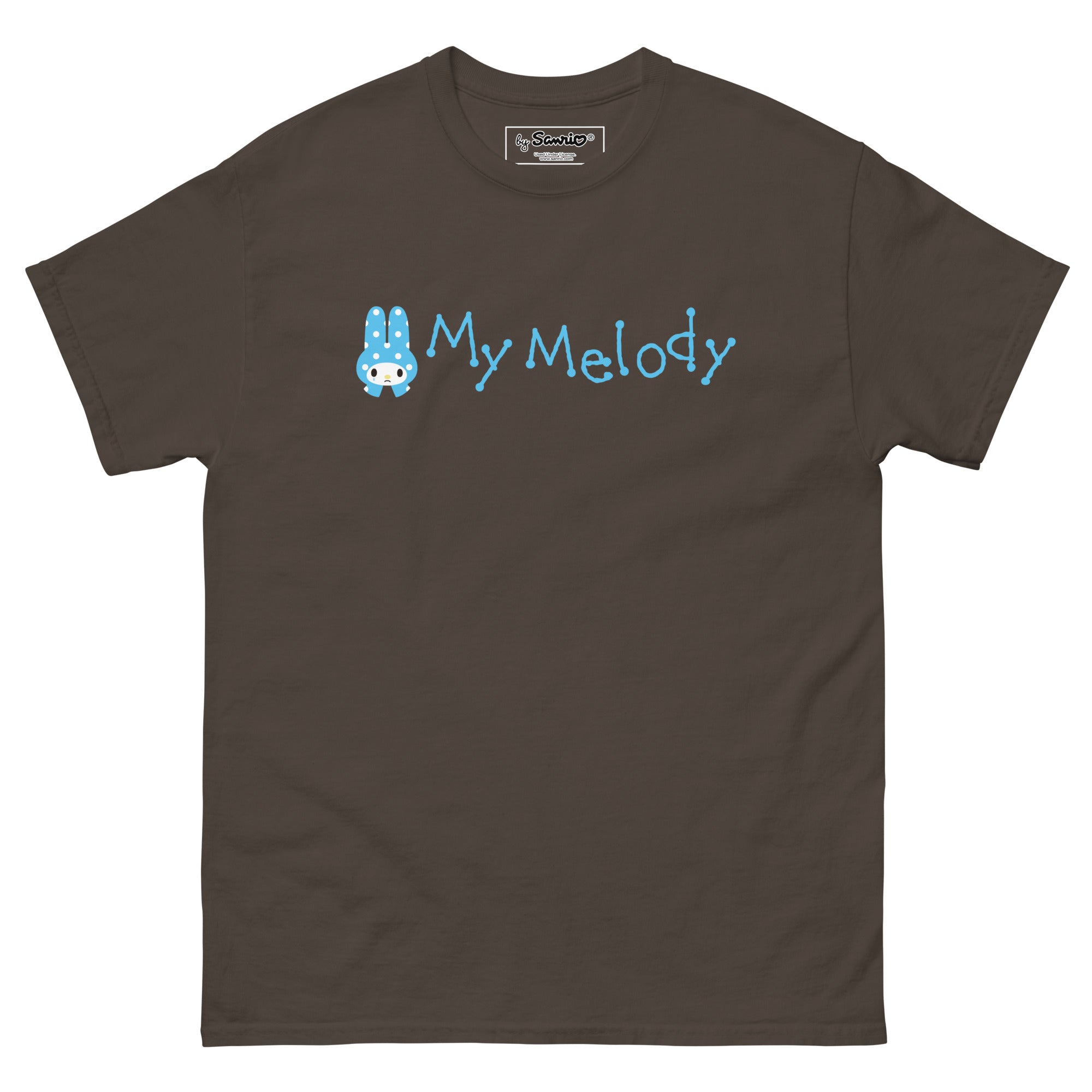 Styled flat lay of the My Melody t-shirt with accessories