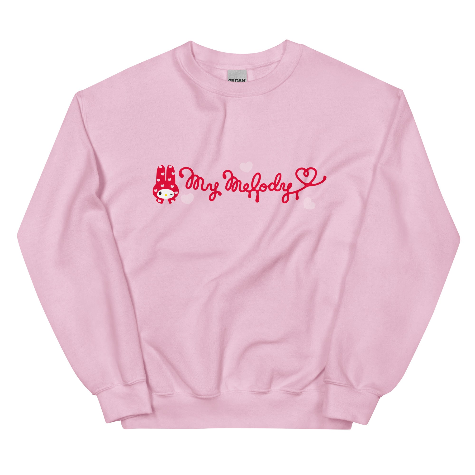 My Melody anime crewneck sweater front view