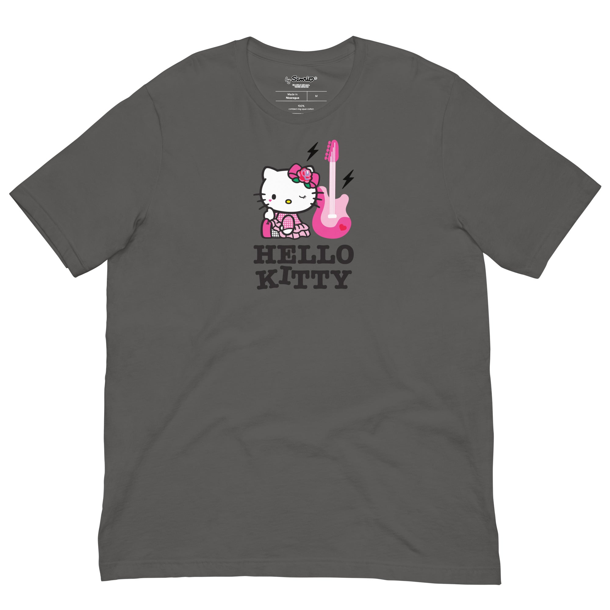 Back view of Hello Kitty Rock On Tee, showing the rock and roll design