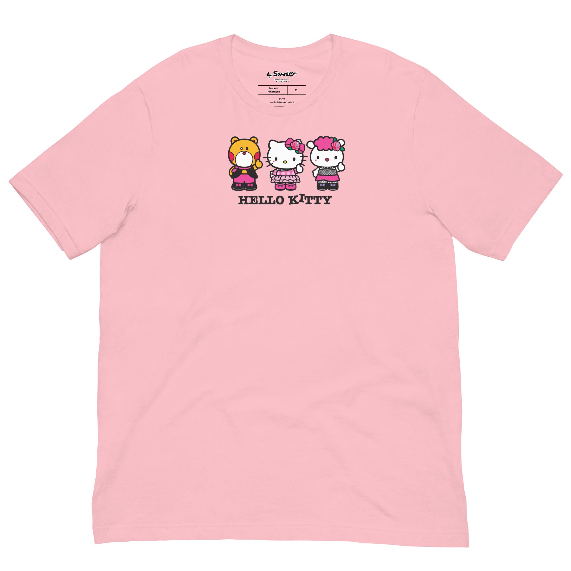 Side view of the Hello Kitty shirt showing fit and style.