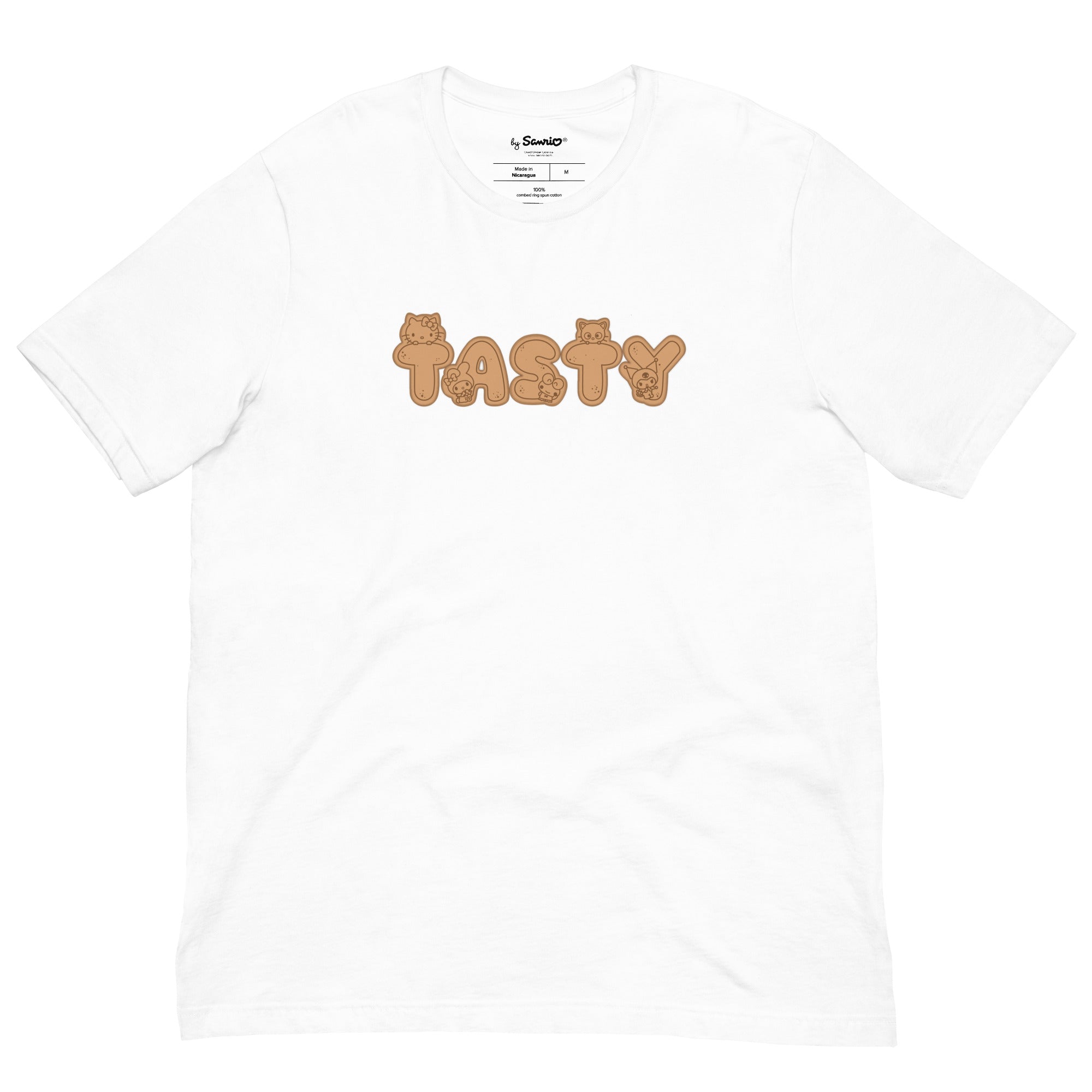 Front view of Hello Kitty birthday shirt, showcasing the cute graphic design