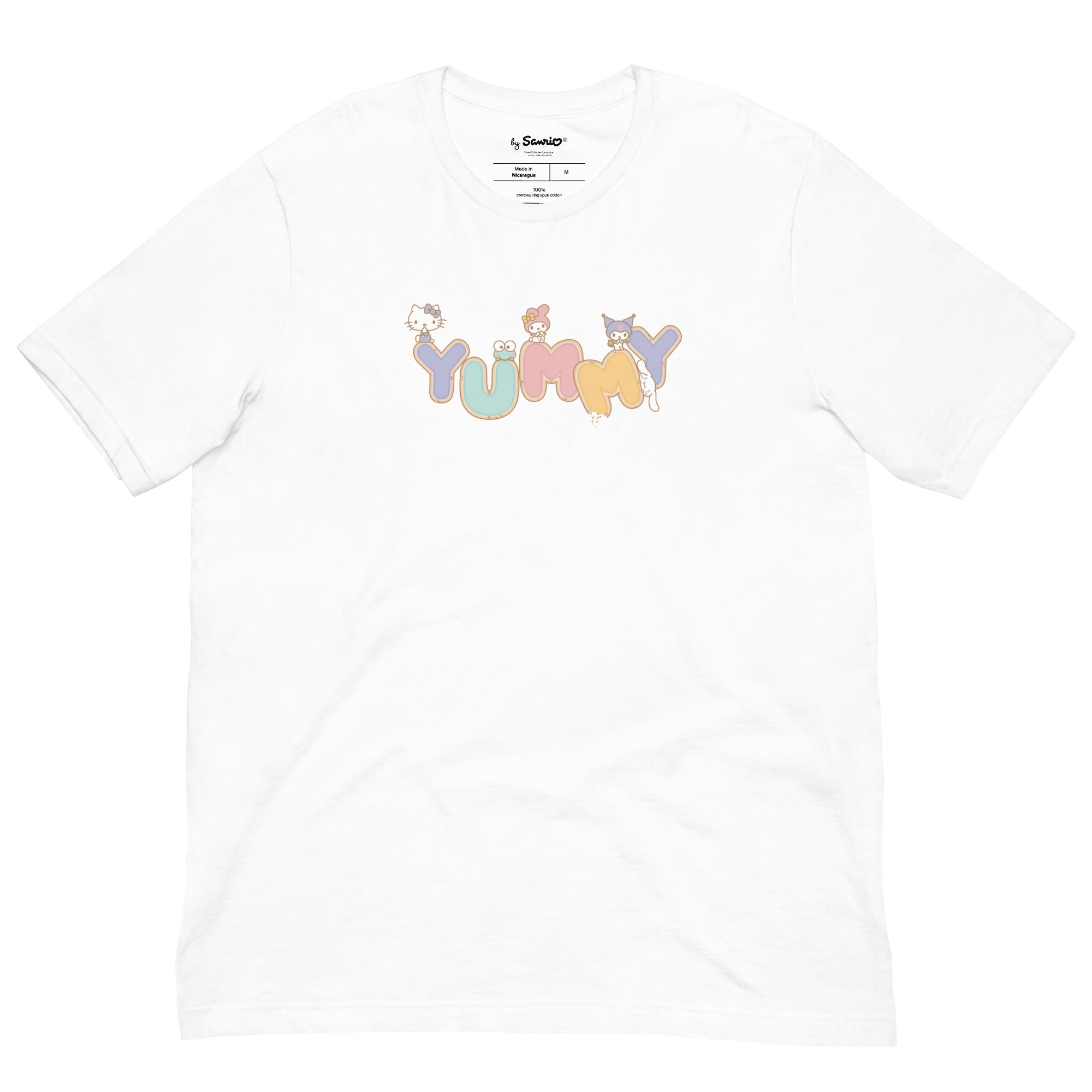Front view of Hello Kitty Cookie Delight Tee showcasing cookie graphics.