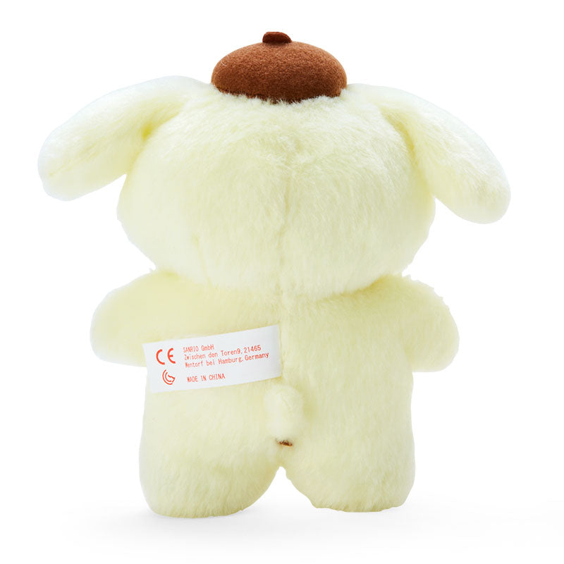 Cute Pompompurin standing display plush on a shelf