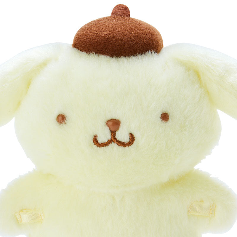 Sanrio Pitatto Friends Pompompurin plush with base