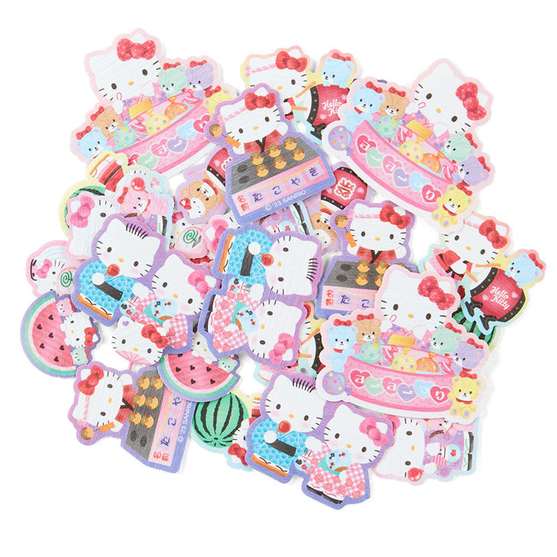 Mini sticker pack showcasing Hello Kitty character shapes.