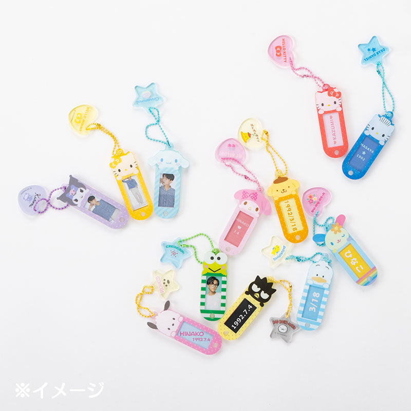 Customized Sanrio My Melody bag charm with a photo slide